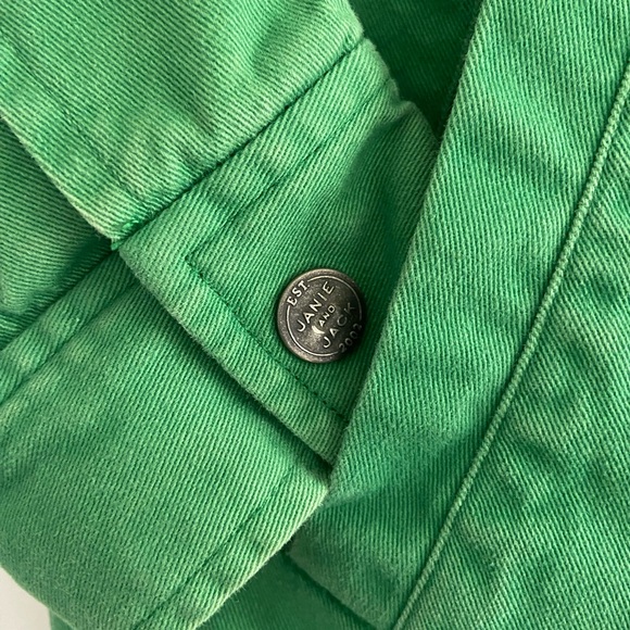 Janie and Jack Cotton Zippered Spring Green Lightweight Jacket Coat Unisex 4 5 - Picture 2 of 7